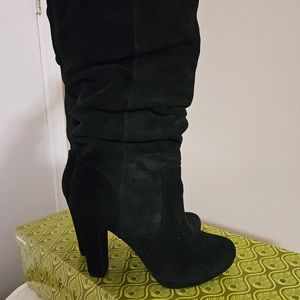 Gianni Bini Black Suede Tall Boot 7.5 NIB